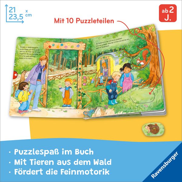 Produktbild: Mein gro&szlig;es Puzzle-Spielbuch - Wald
