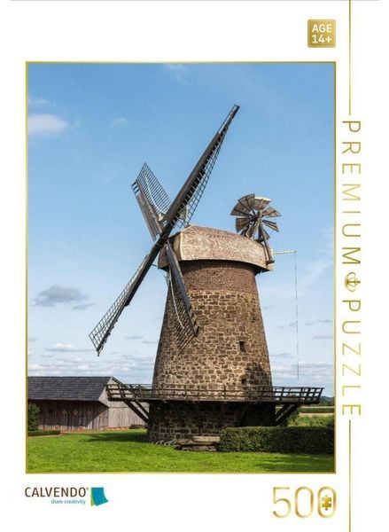 CALVENDO Puzzle Historische Windmühlen in Minden-Lübbecke: Königsmühle, Galerieholländer, Eilhausen | 500 Teile Lege-Größe 48 × 36 cm Foto-Puzzle für Erwachsene