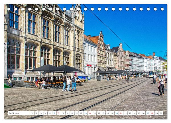 Produktbild: Gent - staunen und erleben (Tischkalender 2026 DIN A5 quer), CALVENDO Monatskalender