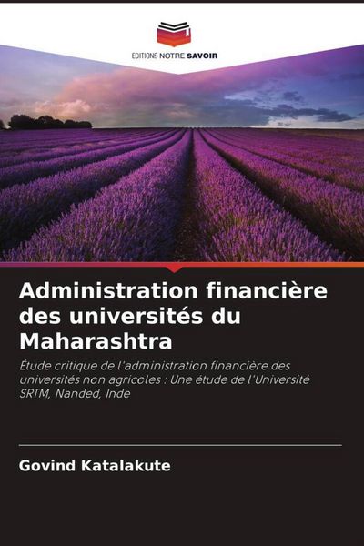 Produktbild: Administration financi&egrave;re des universit&eacute;s du Maharashtra