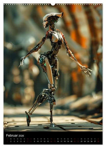 Produktbild: Roboter - Diven (Wandkalender 2026 DIN A2 hoch), CALVENDO Monatskalender