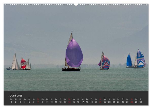 Produktbild: Segelboote auf dem Bodensee (hochwertiger Premium Wandkalender 2026 DIN A2 quer), Kunstdruck in Hochglanz