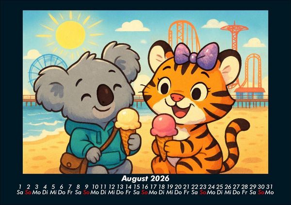 Produktbild: Kiki & Tina - Ein Jahr in New York 2026 Fotokalender DIN A5