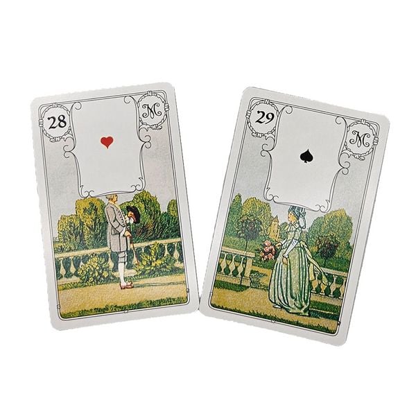 Produktbild: Lenormand Blue Owl (Silver Edition) - Marie-Anne Lenormand (English Lenormand Cards)