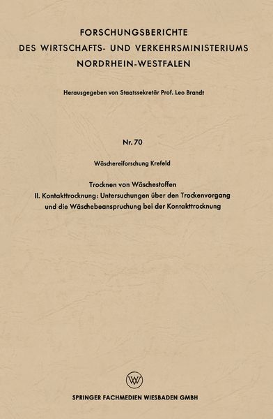 Produktbild: Trocknen von W&auml;schestoffen