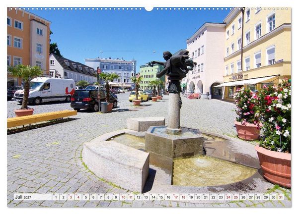 Produktbild: Eine Perle Oberbayerns - Rosenheim (hochwertiger Premium Wandkalender 2027 DIN A2 quer), Kunstdruck in Hochglanz