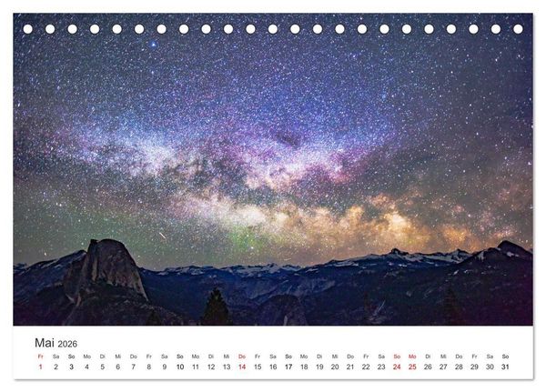 Produktbild: Yosemite - Einzigartige Naturspektakel (Tischkalender 2026 DIN A5 quer), CALVENDO Monatskalender