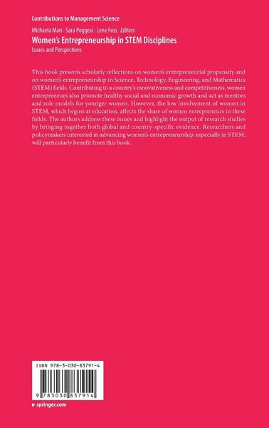 Produktbild: Women's Entrepreneurship in STEM Disciplines