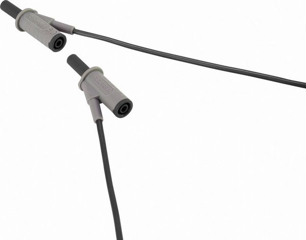 Produktbild: VOLTCRAFT MSB-501 Sicherheits-Messleitung Lamellenstecker 4 mm Lamellenstecker 4 mm 2.00 m Schwarz 1 St.