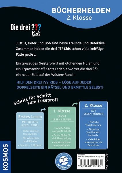 Produktbild: Die drei ??? Kids, B&uuml;cherhelden 2. Klasse, Spuk in der W&uuml;ste