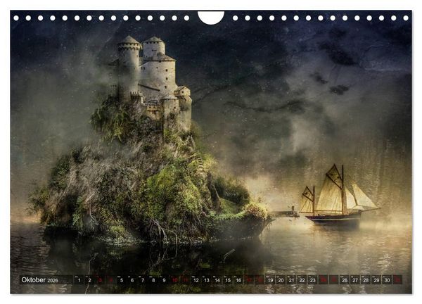 Produktbild: Willkommen im Reich der Fantasie (Wandkalender 2026 DIN A4 quer), CALVENDO Monatskalender