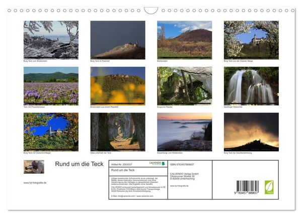 Produktbild: Rund um die Teck (Wandkalender 2026 DIN A3 quer), CALVENDO Monatskalender