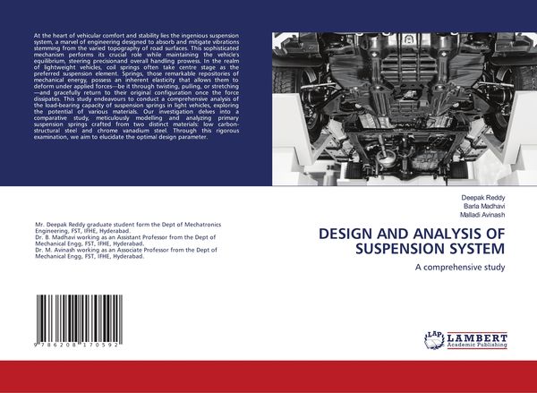 Produktbild: Design and Analysis Of Suspension System