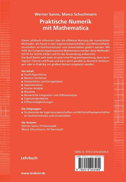 Produktbild: Praktische Numerik mit Mathematica