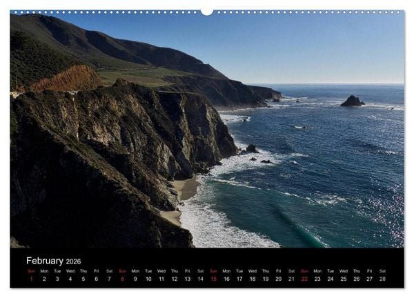 Produktbild: California Coasline (High Quality Premium Wall Calendar 2026 DIN A2 landscape),CALVENDO 12 Month Wall Calendar