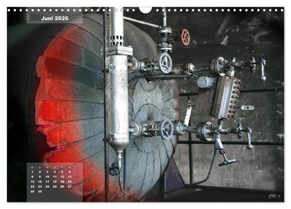 Produktbild: AUSSER BETRIEB - Industriekultur mit PopArt-Einfl&uuml;ssen (Wandkalender 2026 DIN A3 quer), CALVENDO Monatskalender