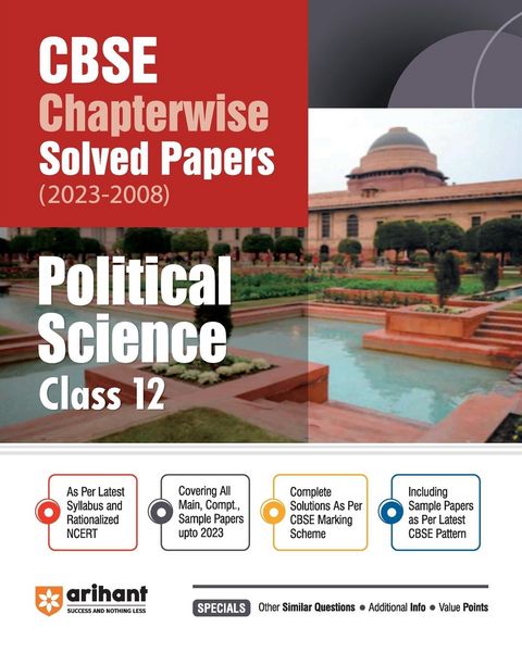 Produktbild: Arihant Arihant CBSE Chapterwise Solved Papers 2023-2008 Political Science Class 12th