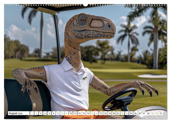 Produktbild: Reiche Dinos. Sie leben &ndash; im Luxus. (hochwertiger Premium Wandkalender 2026 DIN A2 quer), Kunstdruck in Hochglanz