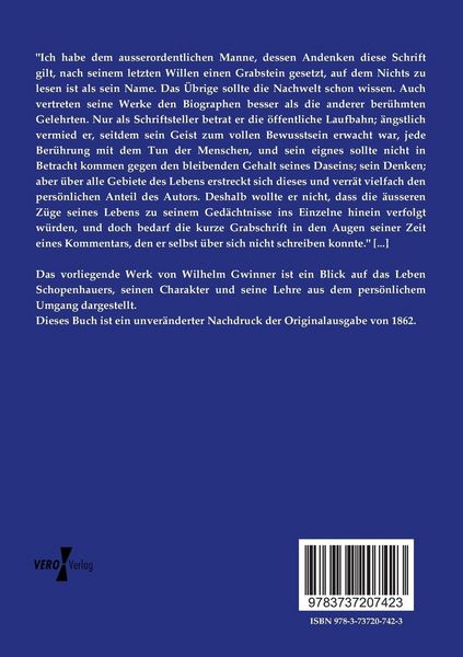 Produktbild: Arthur Schopenhauer aus pers&ouml;nlichem Umgang dargestellt