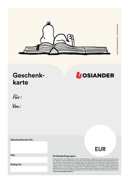 Geschenkkarte Snoopy PDF