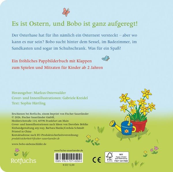Produktbild: Frohe Ostern, Bobo Siebenschl&auml;fer!