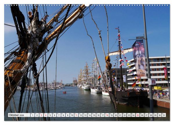 Produktbild: Windjammertreffen - Segelschiffe zu Gast in Bremerhaven (Wandkalender 2026 DIN A2 quer), CALVENDO Monatskalender