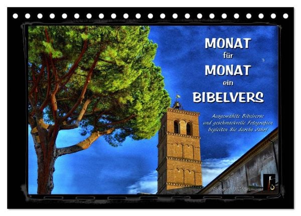 Produktbild: Monat f&uuml;r Monat ein Bibelvers (Tischkalender 2026 DIN A5 quer), CALVENDO Monatskalender