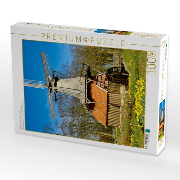 Produktbild: CALVENDO Puzzle H&uuml;vener Wind- und Wasserm&uuml;hle | 1000 Teile Lege-Gr&ouml;&szlig;e 64x48cm Foto-Puzzle f&uuml;r gl&uuml;ckliche Stunden