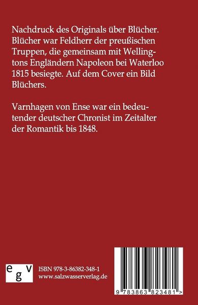Produktbild: F&uuml;rst Bl&uuml;cher von Wahlstadt