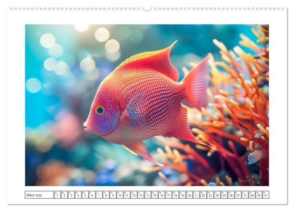 Produktbild: Exotische Fische (Wandkalender 2026 DIN A2 quer), CALVENDO Monatskalender