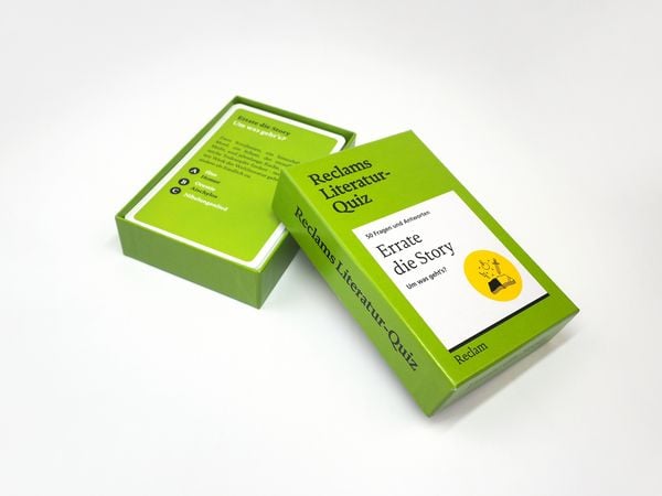 Produktbild: Errate die Story. Um was geht&rsquo;s? 50 Fragen und Antworten f&uuml;r B&uuml;chermenschen