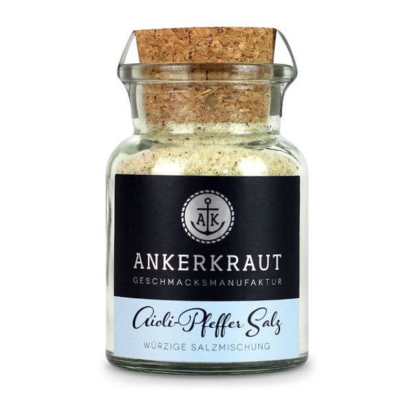 Ankerkraut Aioli-Pfeffer Salz, Korkenglas