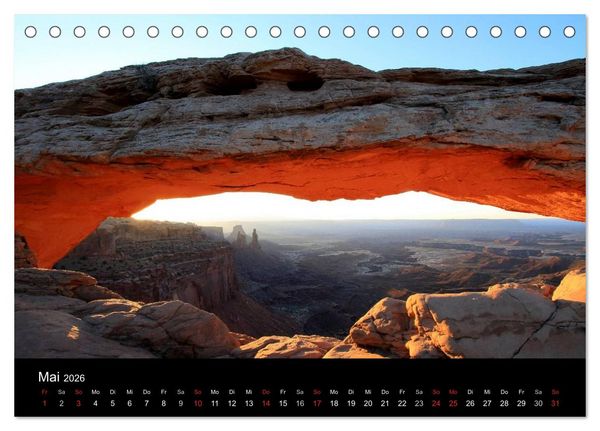 Produktbild: Canyonlands 2026 (Tischkalender 2026 DIN A5 quer), CALVENDO Monatskalender