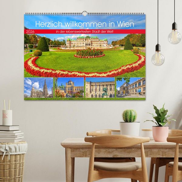Produktbild: Herzlich willkommen in Wien (Wandkalender 2026 DIN A2 quer), CALVENDO Monatskalender