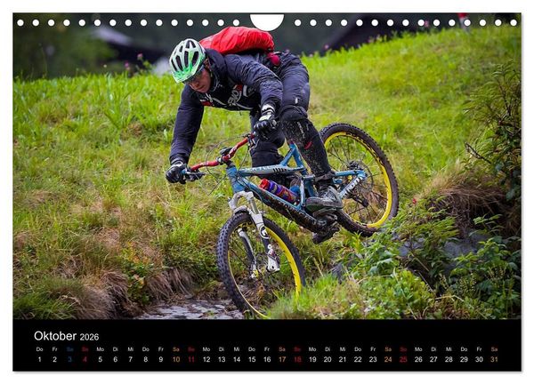Produktbild: Mountainbike Freeride Momente (Wandkalender 2026 DIN A4 quer), CALVENDO Monatskalender