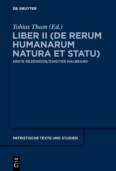 Produktbild: Liber II (De rerum humanarum natura et statu)