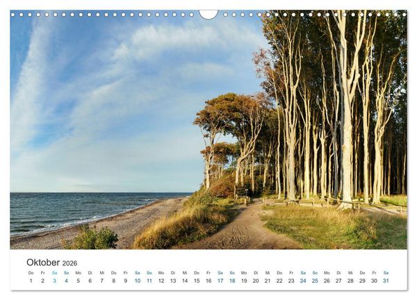 Produktbild: Deutsche K&uuml;ste - Nordsee und Ostsee (Wandkalender 2026 DIN A3 quer), CALVENDO Monatskalender