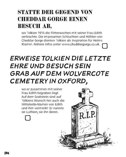 Produktbild: Die Bucket List f&uuml;r Tolkien Fans