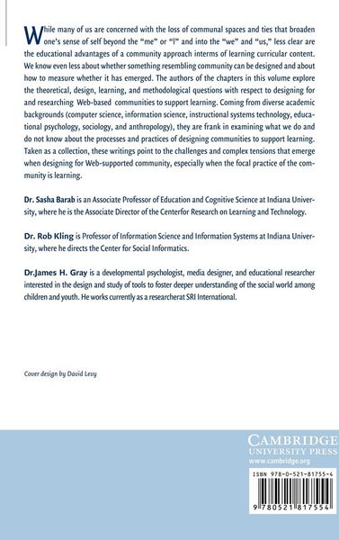 Produktbild: Designing for Virtual Communities in the Service of Learning