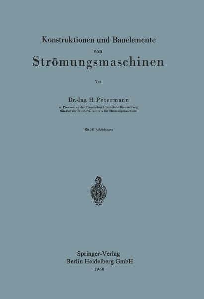 Produktbild: Konstruktionen und Bauelemente von Str&ouml;mungsmaschinen
