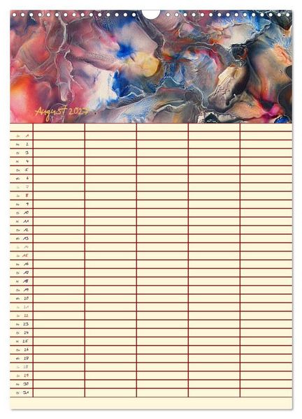 Produktbild: Bl&uuml;tenzauber - Familienplaner 2027 (Wandkalender 2027 DIN A3 hoch), CALVENDO Monatskalender