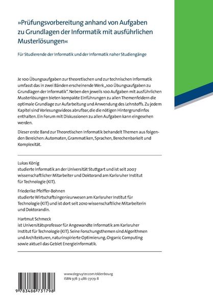 Produktbild: 100 &Uuml;bungsaufgaben zu Grundlagen der Informatik