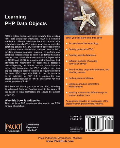 Produktbild: Learning PHP Data Objects