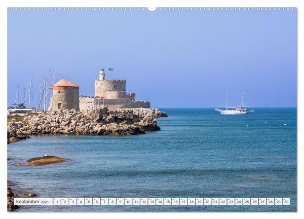 Produktbild: Rhodos und Symi (hochwertiger Premium Wandkalender 2026 DIN A2 quer), Kunstdruck in Hochglanz