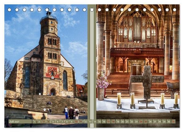 Produktbild: Stadtspaziergang durch Schw&auml;bisch Hall (Tischkalender 2027 DIN A5 quer), CALVENDO Monatskalender