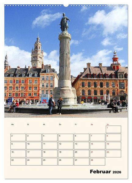 Produktbild: Lille - Lebendige Metropole (Wandkalender 2026 DIN A2 hoch), CALVENDO Monatskalender