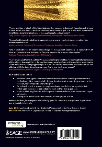 Produktbild: Research Methods for Managers