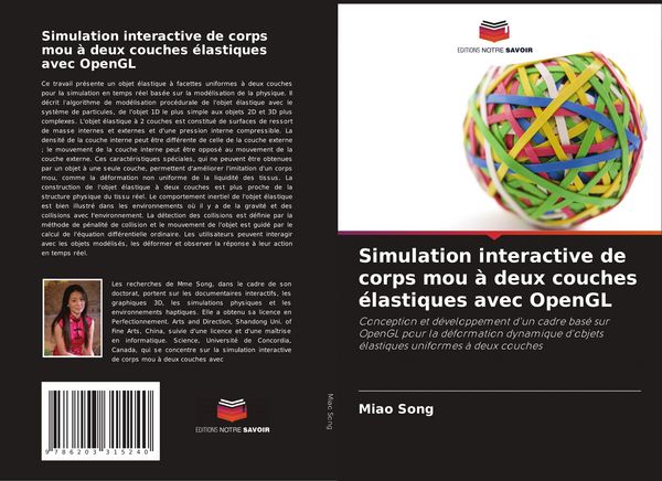 Produktbild: Simulation interactive de corps mou &agrave; deux couches &eacute;lastiques avec OpenGL