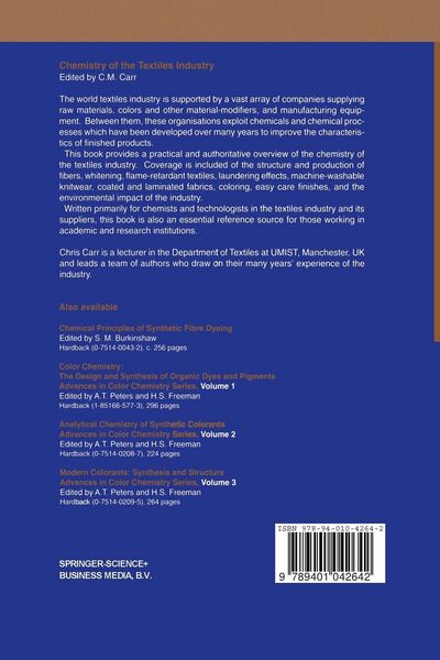 Produktbild: Chemistry of the Textiles Industry