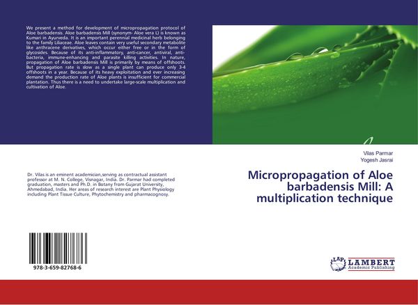 Produktbild: Micropropagation of Aloe barbadensis Mill: A multiplication technique